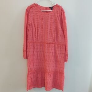 J. Crew Women's Size 20T Coral Cotton Dress
